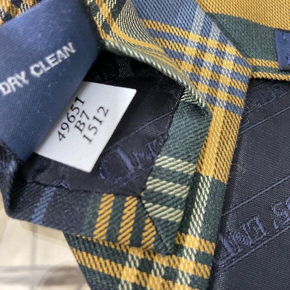 Lands' End Men's Silk paisley /silk wool plaid Ties Lot Of 2 Handsewn in USA - Picture 3 of 15